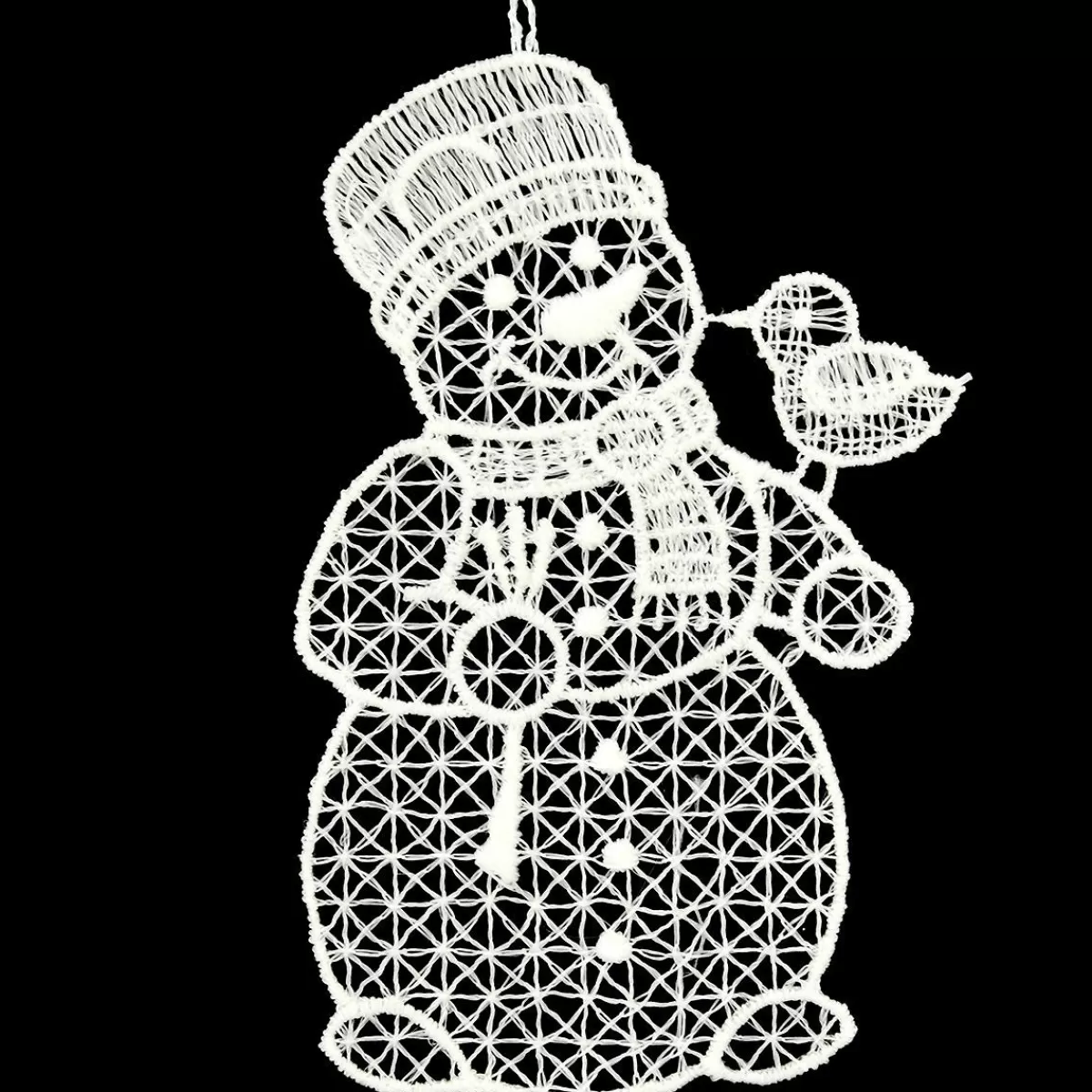 Bronner's Christmas Wonderland Lace Snowman Ornament | Snowmen