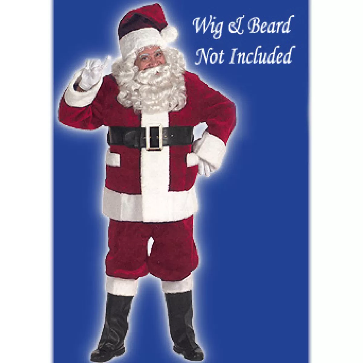 Bronner's Christmas Wonderland Large Burgundy Deluxe Santa Suit With Outside Pockets | Suits