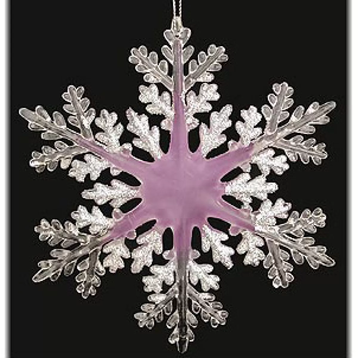 Bronner's Christmas Wonderland Lavender Acrylic Snowflake Ornament | Snowflakes & Icicles