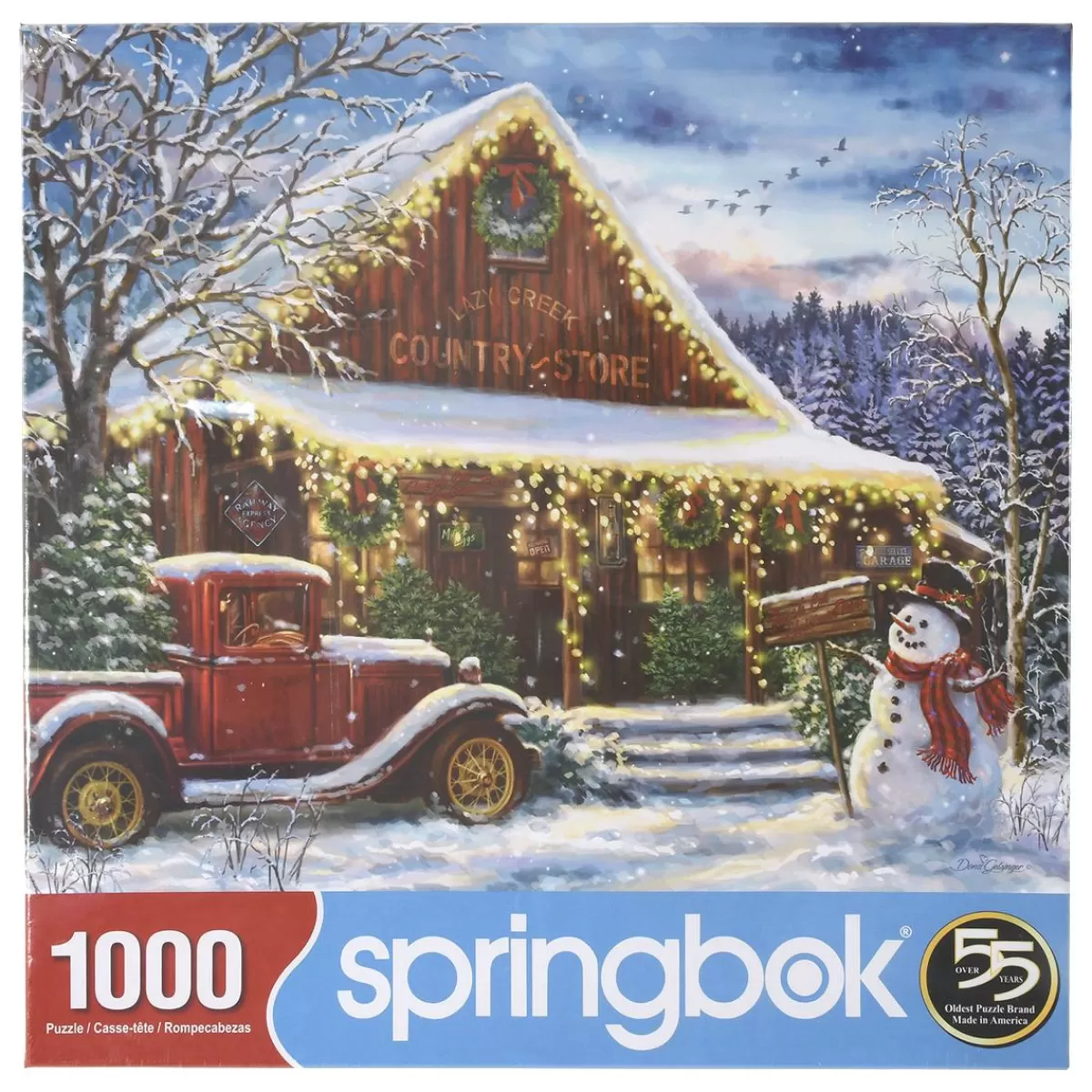 Bronner's Christmas Wonderland Lazy Creek Country Store 1000 Piece Puzzle | Home Decor & Gifts