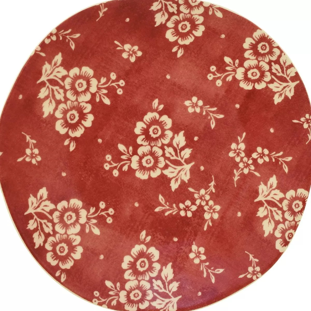 Bronner's Christmas Wonderland Mayflower Red Salad Plate | Home Decor & Gifts