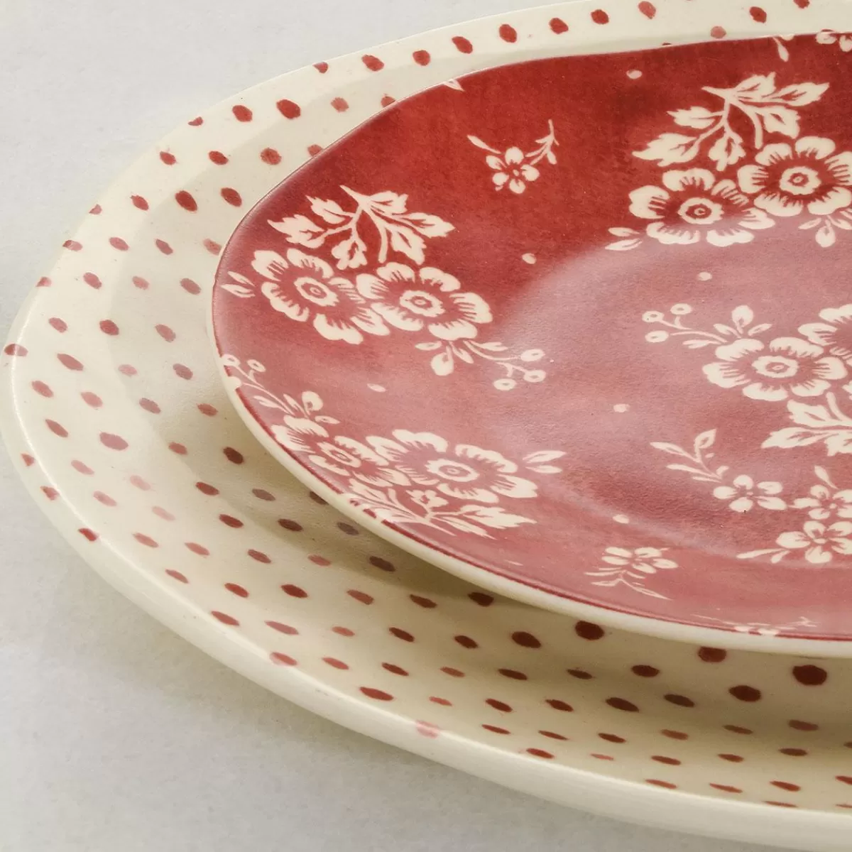 Bronner's Christmas Wonderland Mayflower Red Salad Plate | Home Decor & Gifts