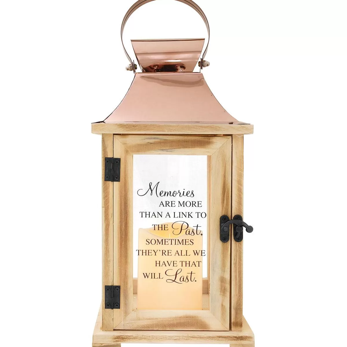 Bronner's Christmas Wonderland Memories Memorial Lantern With Verse | Home Decor & Gifts