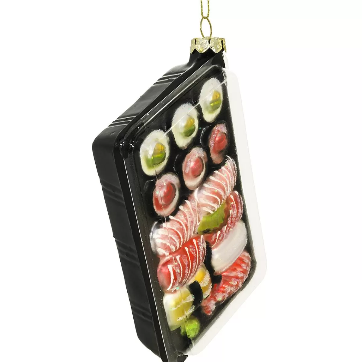 Bronner's Christmas Wonderland Mixed Sushi Box 5 Inch Glass Ornament> Food, Drinks, & Cooking