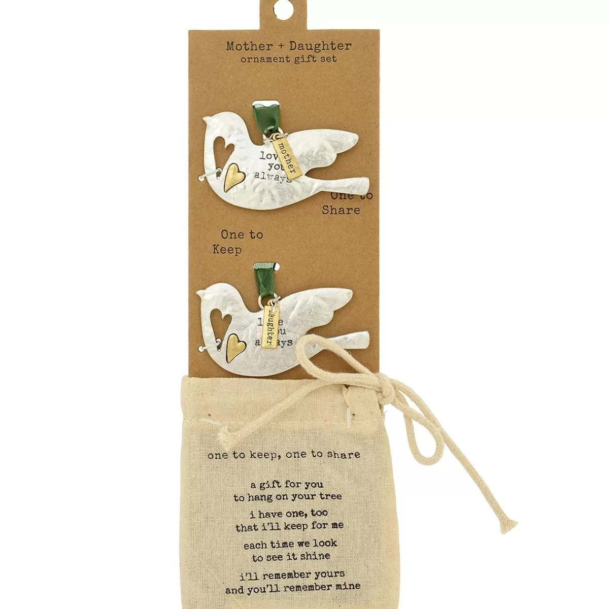 Bronner's Christmas Wonderland Mother And Daughter Dove Ornament Set Of 2 | Sets