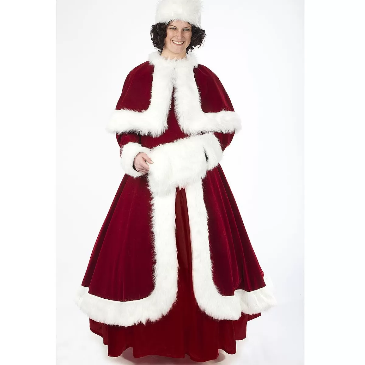 Bronner's Christmas Wonderland Mrs. Claus Outfit With Dress And Cape | Suits