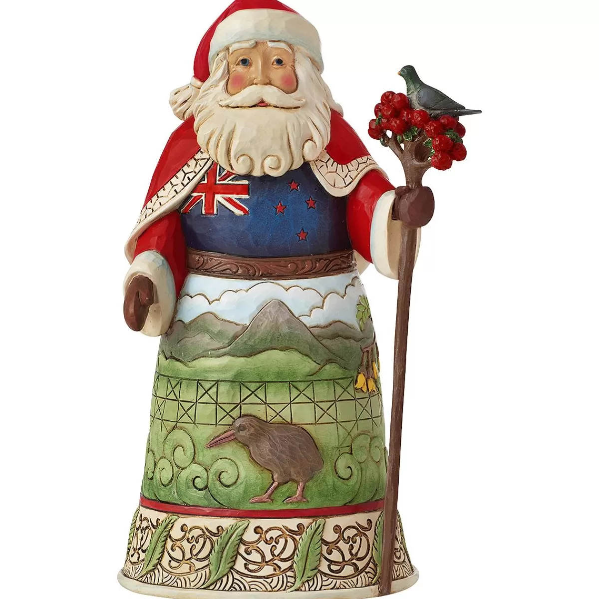 Bronner's Christmas Wonderland New Zealand Santa Jim Shore Figure | Home Decor & Gifts