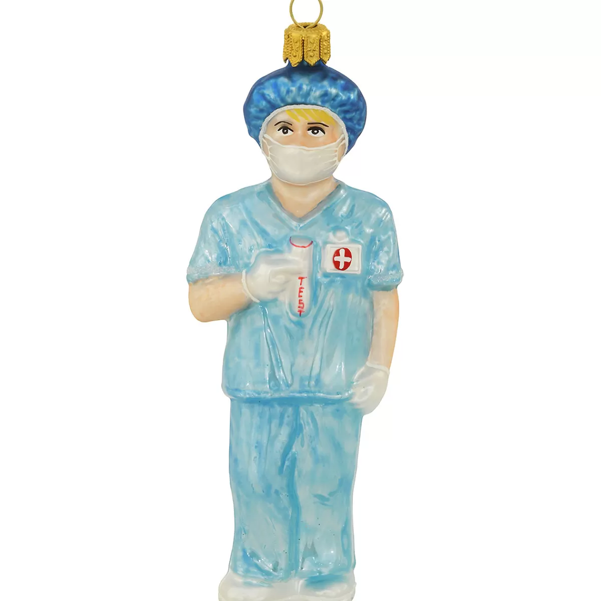 Bronner's Christmas Wonderland Nurse 5 Inch Glass Ornament> Hobbies & Occupations