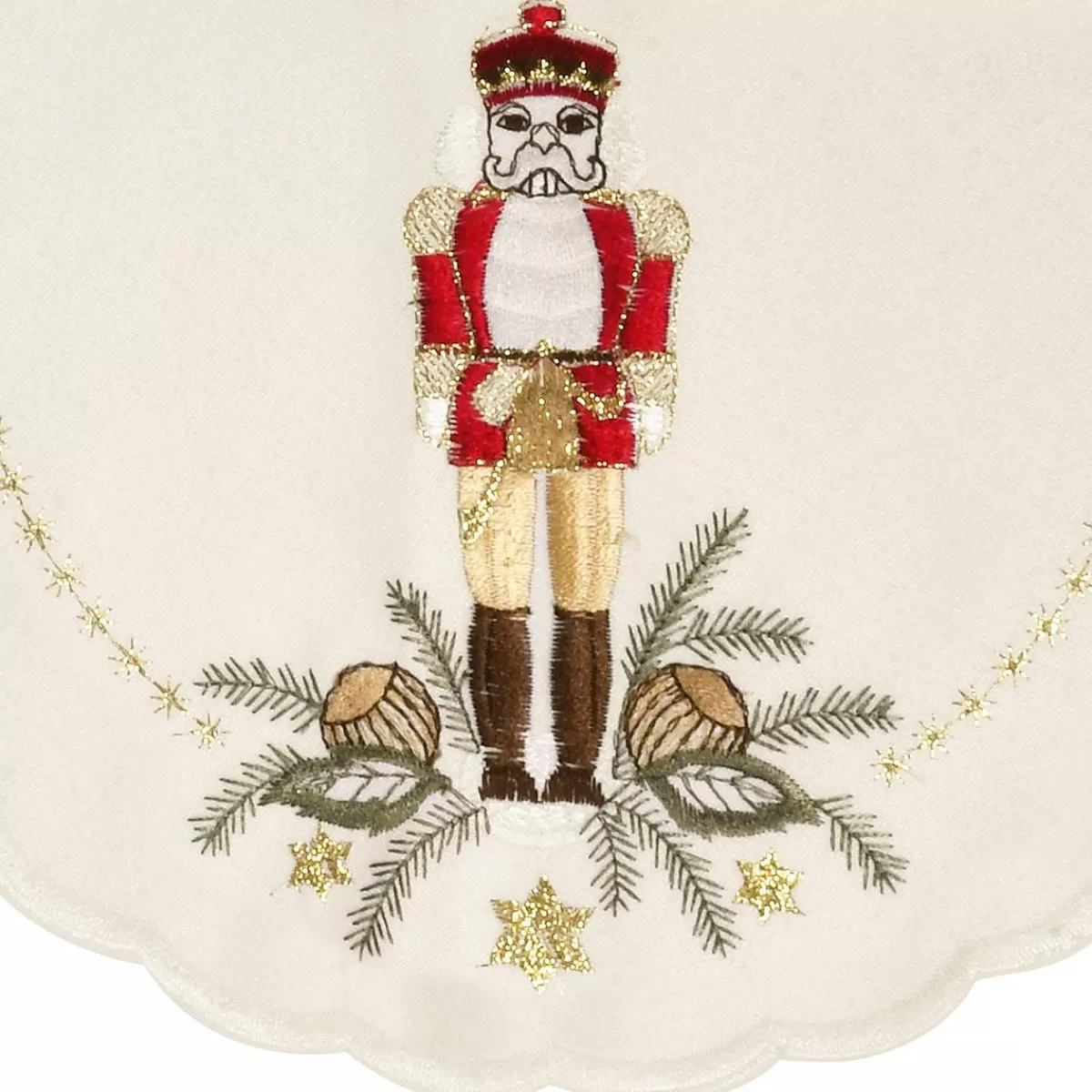 Bronner's Christmas Wonderland Nutcracker Ivory Oval Table Runner | Home Decor & Gifts