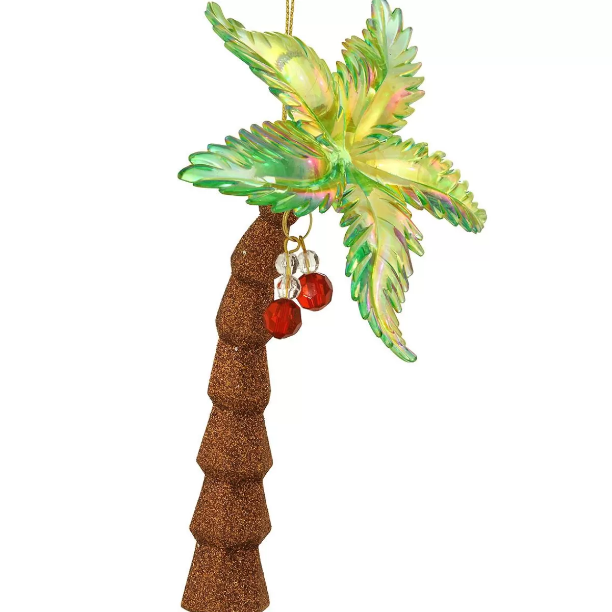 Bronner's Christmas Wonderland Palm Tree Glitter 6 Inch Acrylic Ornament | Shatterproof