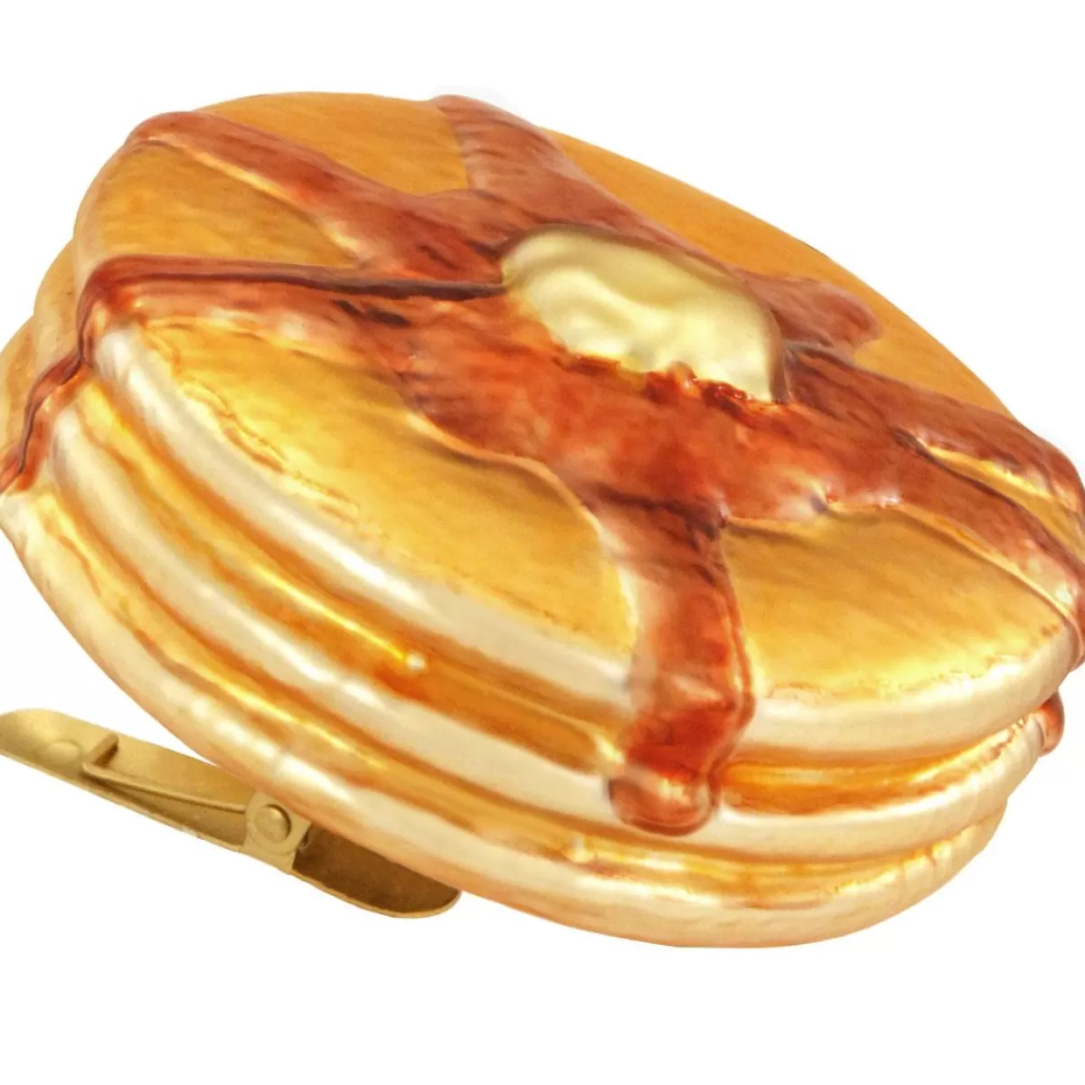 Bronner's Christmas Wonderland Pancake Stack Glass Clip-On Ornament> Food, Drinks, & Cooking