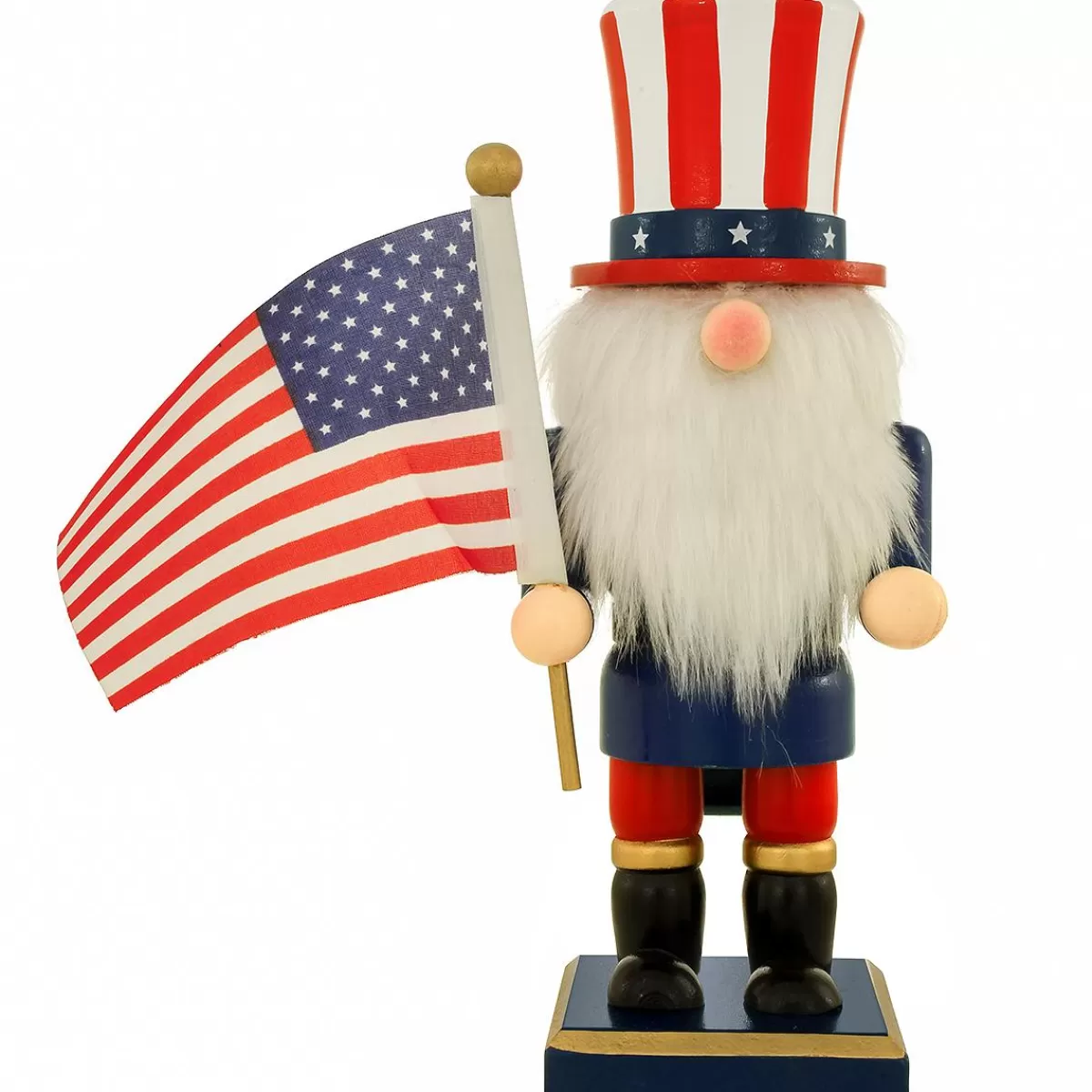 Bronner's Christmas Wonderland Patriotic Gnome Nutcracker 9 Inch | Nutcrackers