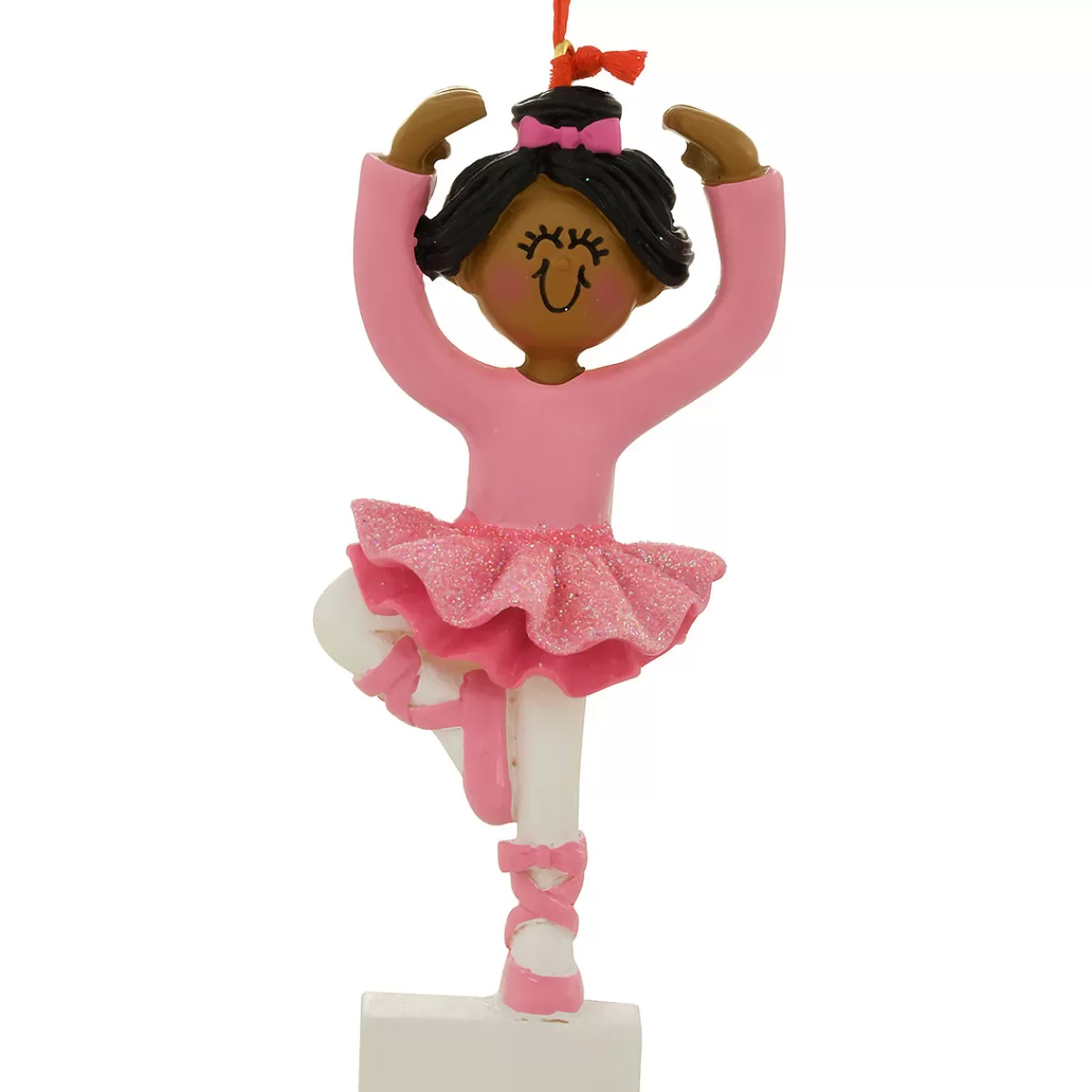 Bronner's Christmas Wonderland Personalized Ballerina African American Resin Ornament> Music, Dance, & Theater