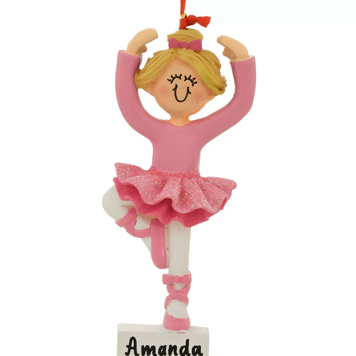 Bronner's Christmas Wonderland Personalized Ballerina Blonde Resin Ornament> Music, Dance, & Theater