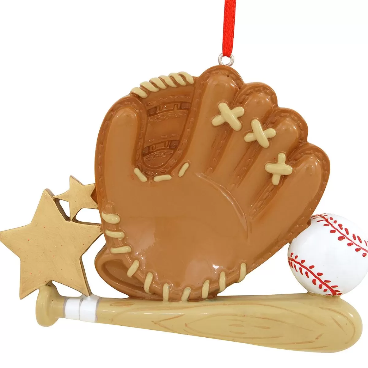 Bronner's Christmas Wonderland Personalized Baseball Glove Ornament | Ornaments