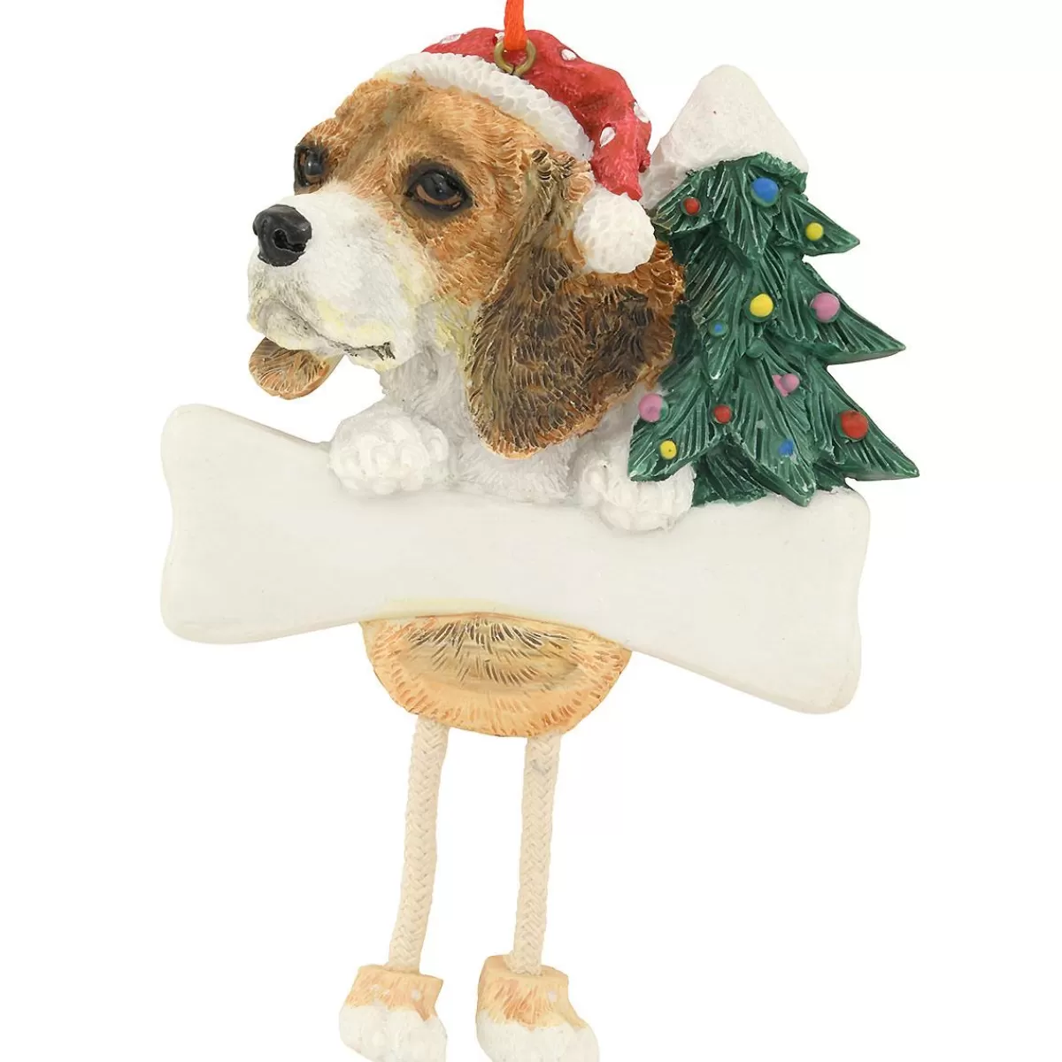 Bronner's Christmas Wonderland Personalized Beagle Ornament With Dangling Legs | Ornaments