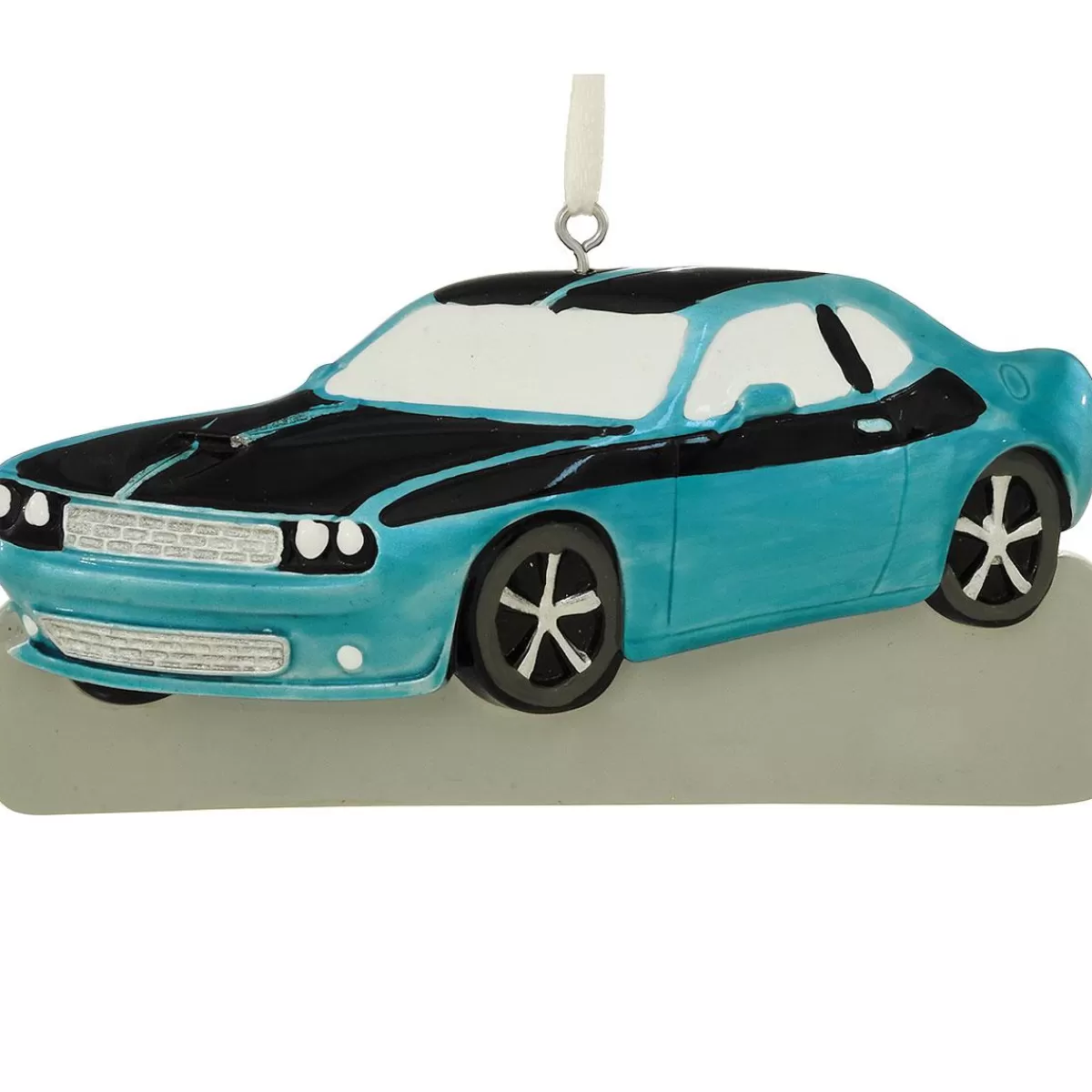 Bronner's Christmas Wonderland Personalized Blue Muscle Car Ornament> Hobbies & Occupations