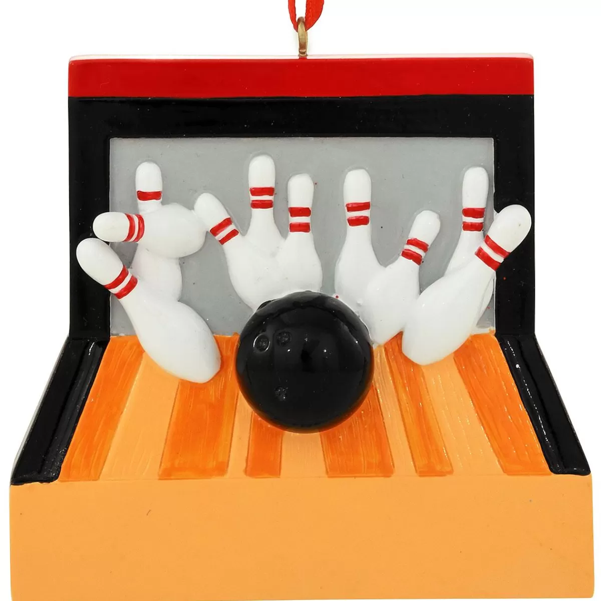 Bronner's Christmas Wonderland Personalized Bowling Lane Resin Ornament> Hobbies & Occupations