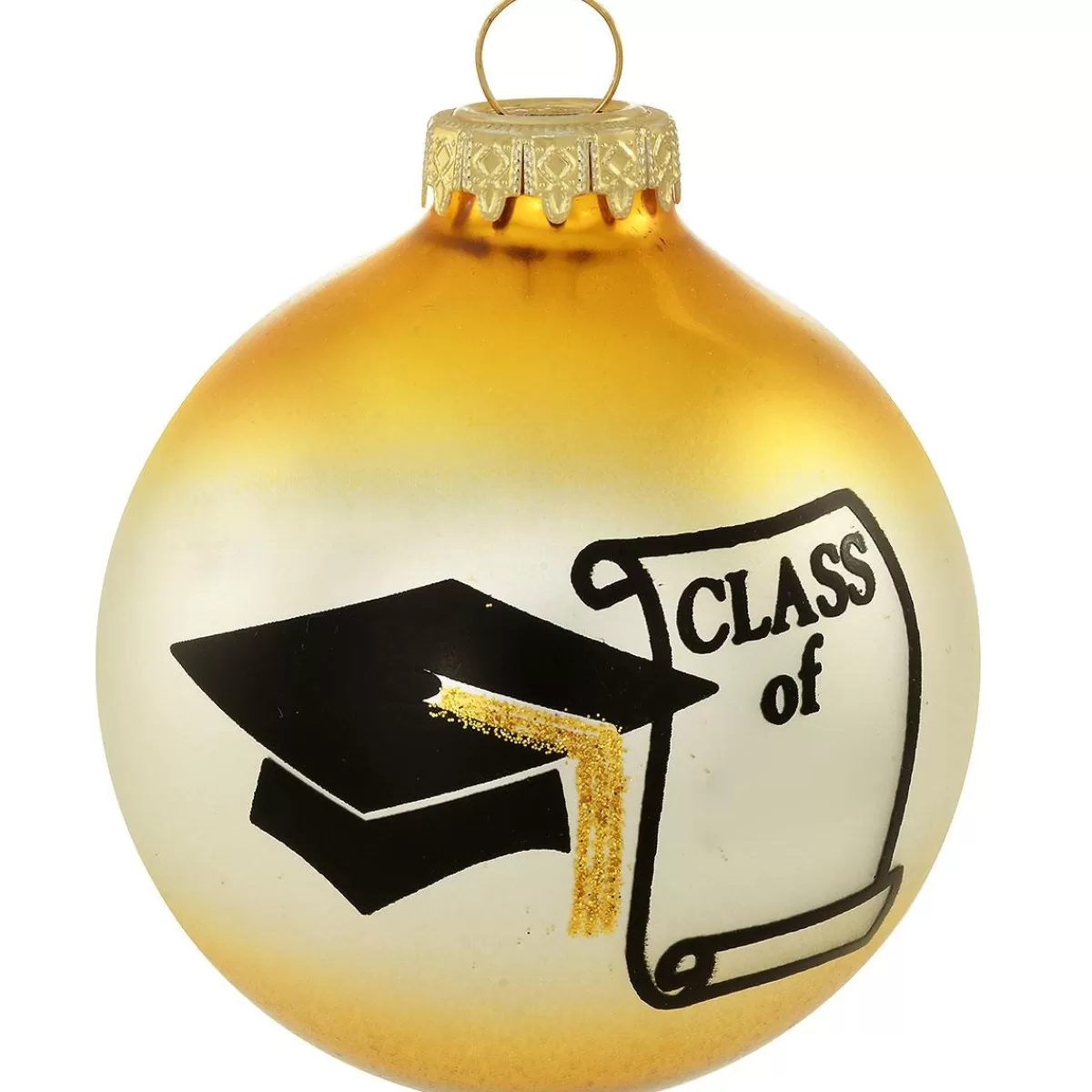 Bronner's Christmas Wonderland Personalized Class Of Cap And Diploma Glass Ornament | School, Teachers, & Graduation