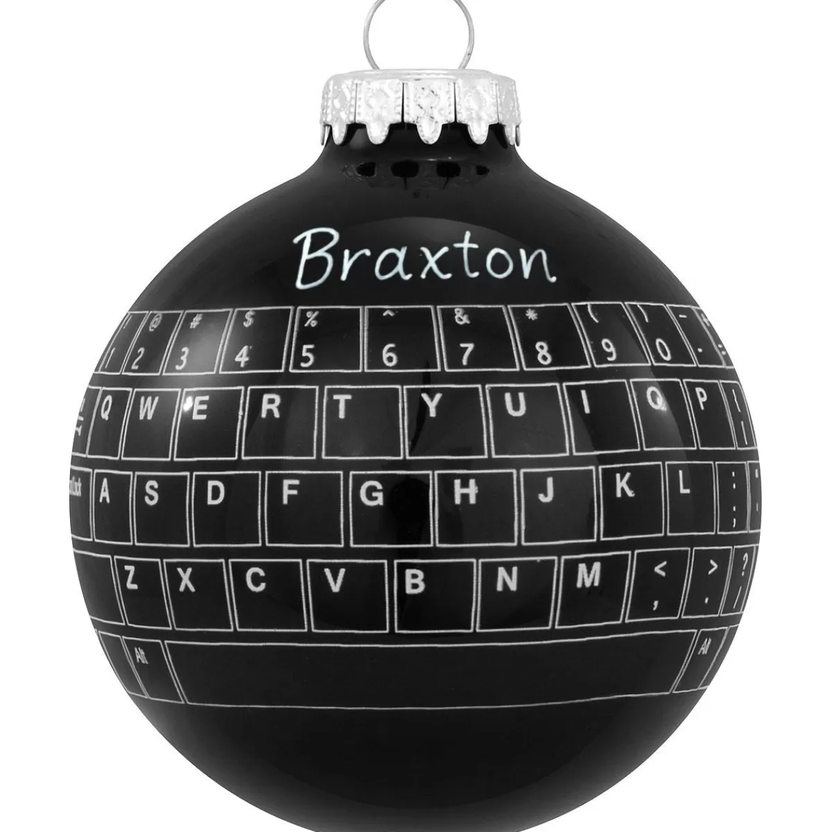 Bronner's Christmas Wonderland Personalized Computer Keyboard Glass Ornament> Hobbies & Occupations