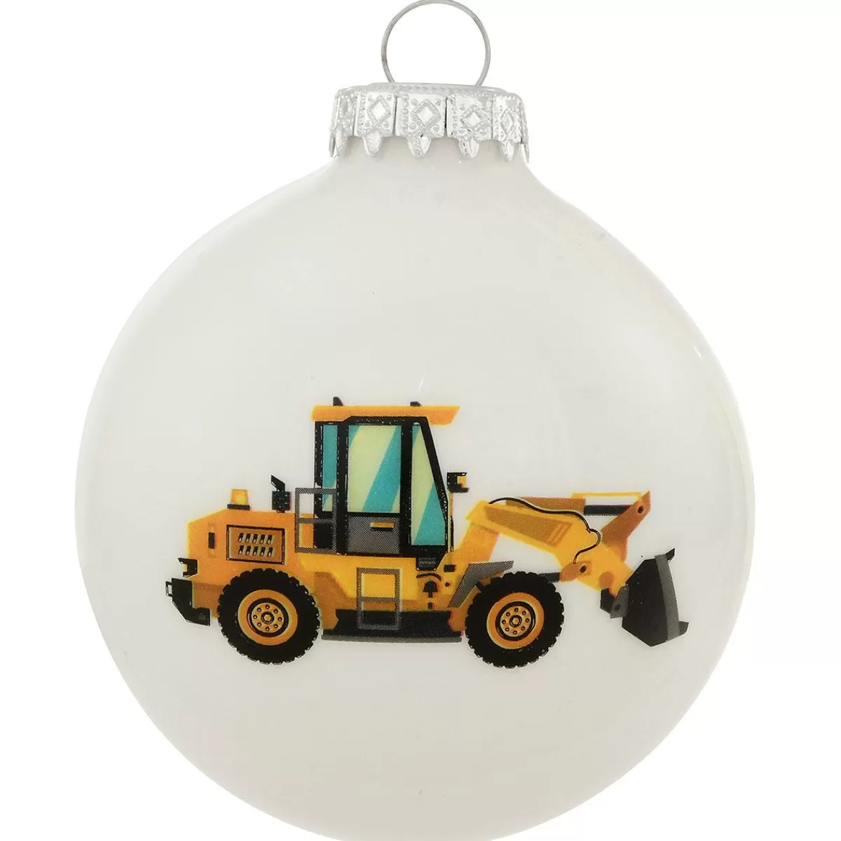 Bronner's Christmas Wonderland Personalized Construction Equipment Glass Ornament> Hobbies & Occupations