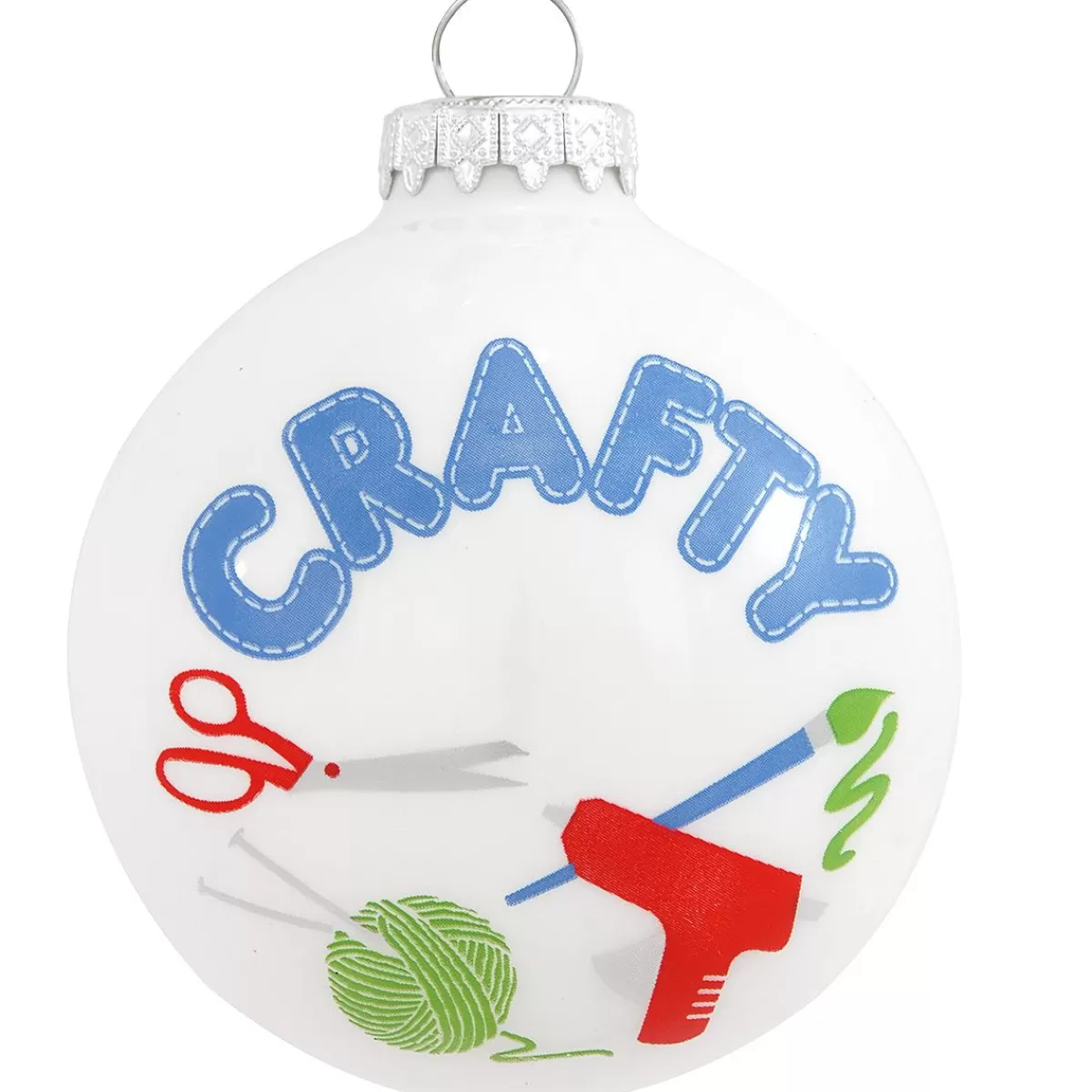 Bronner's Christmas Wonderland Personalized Crafty Glass Ornament> Hobbies & Occupations