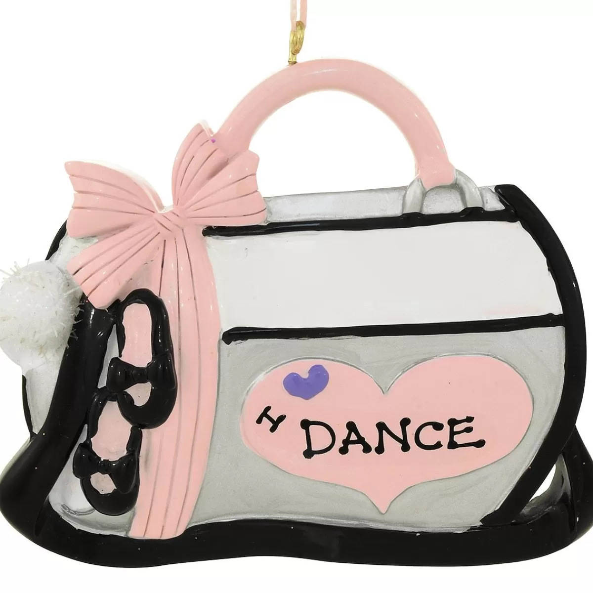 Bronner's Christmas Wonderland Personalized Dance Bag Resin Ornament> Music, Dance, & Theater