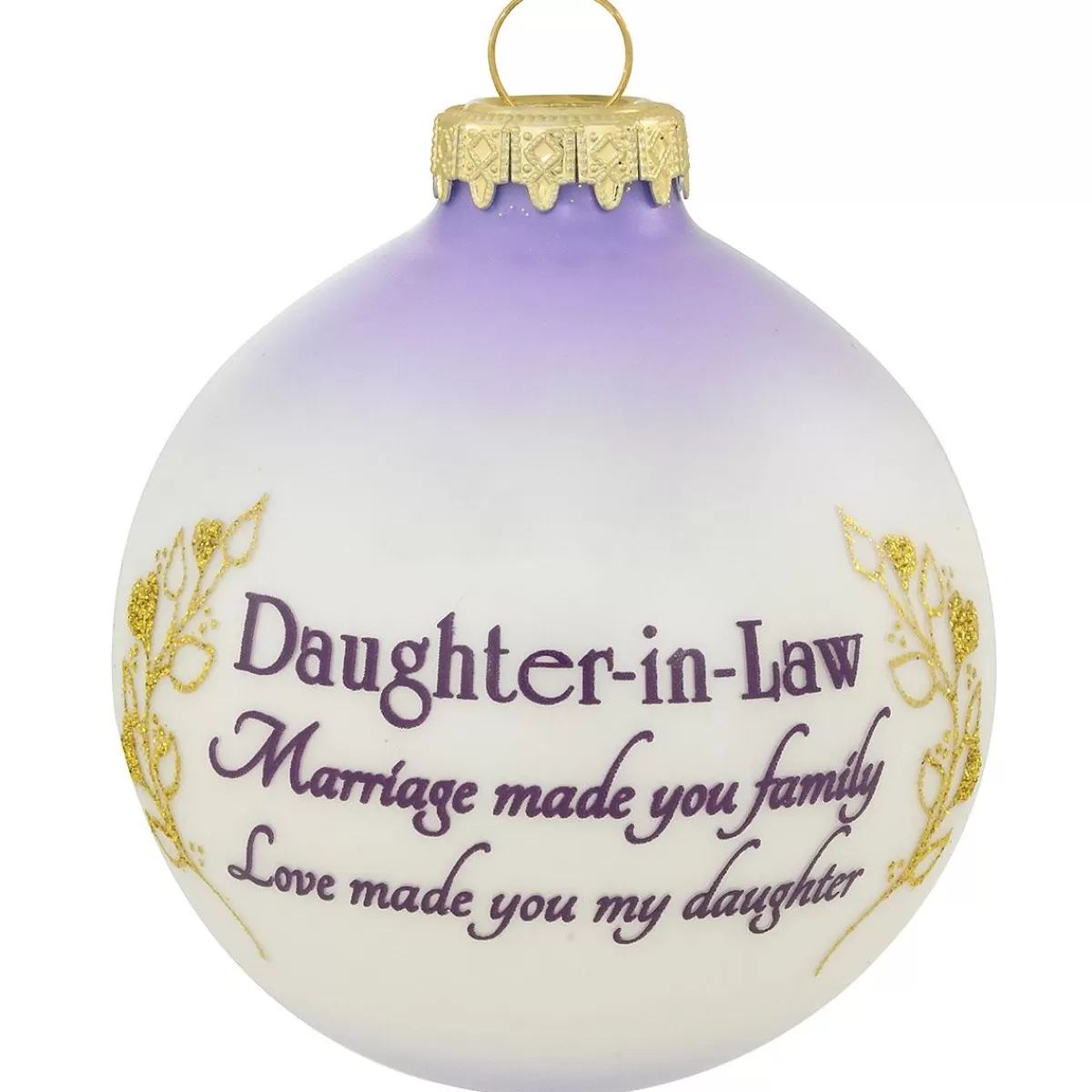 Bronner's Christmas Wonderland Personalized Daughter In Law Glass Ornament | Ornaments