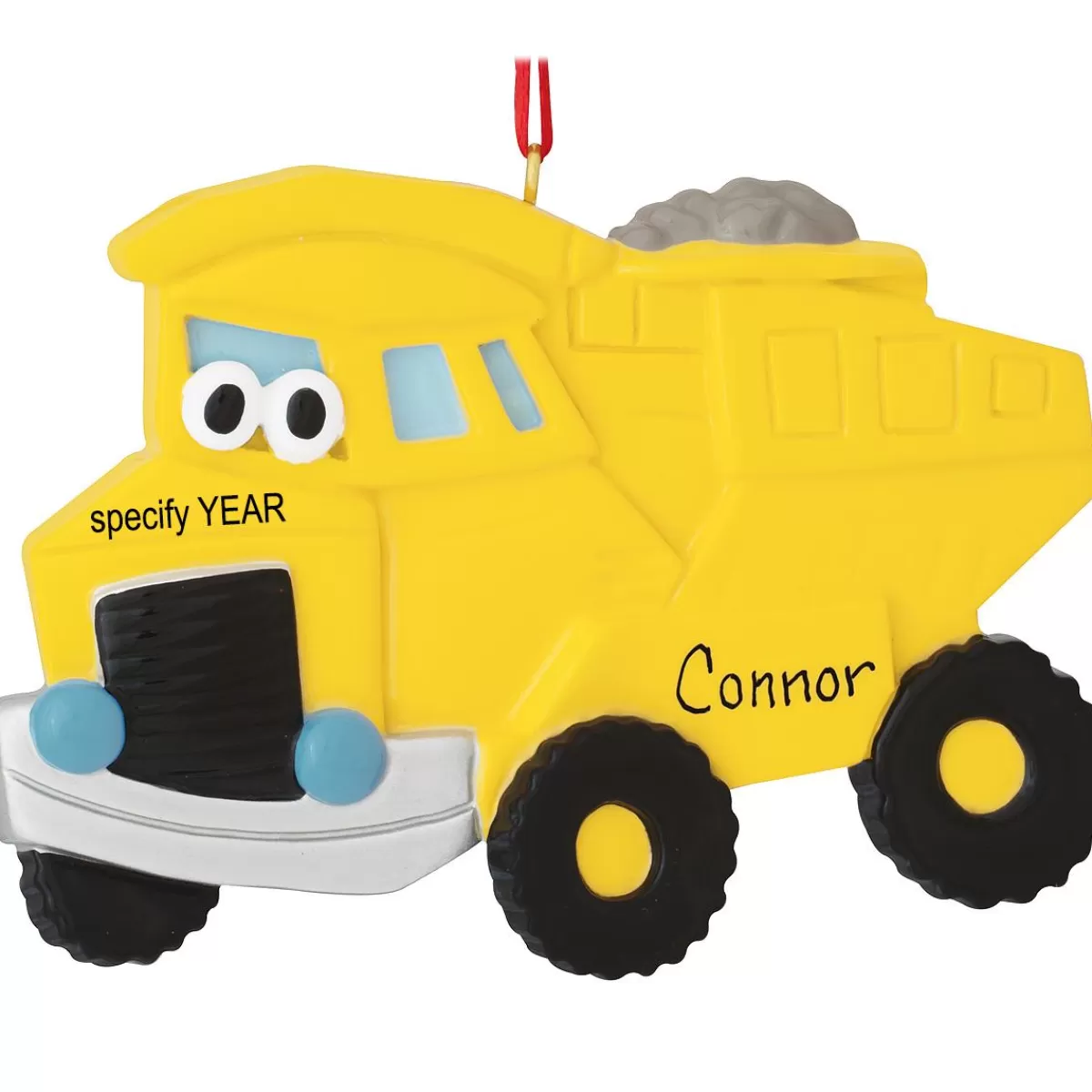 Bronner's Christmas Wonderland Personalized Dump Truck With Eyes Ornament> Hobbies & Occupations