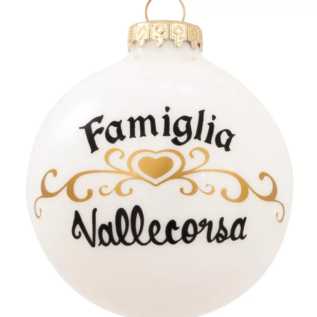 Bronner's Christmas Wonderland Personalized Famiglia Glass Ornament | Ornaments