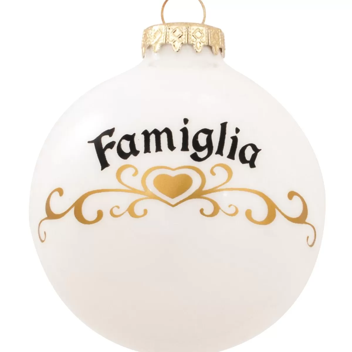 Bronner's Christmas Wonderland Personalized Famiglia Glass Ornament | Ornaments