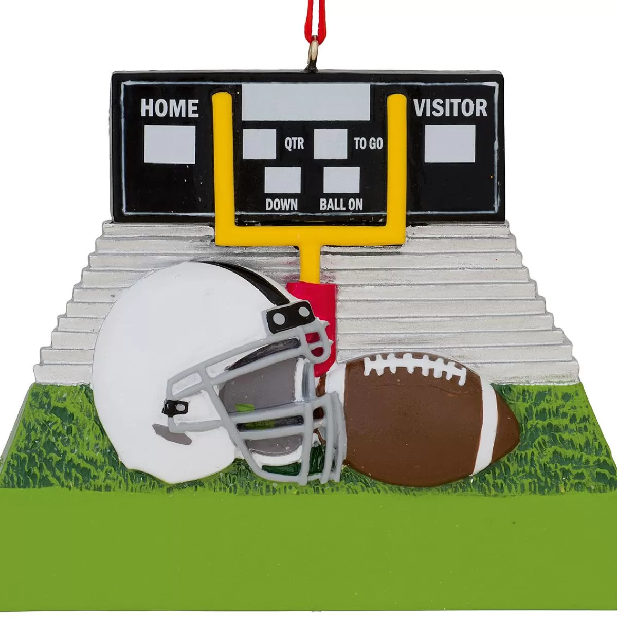 Bronner's Christmas Wonderland Personalized Football Field Resin Ornament | Ornaments