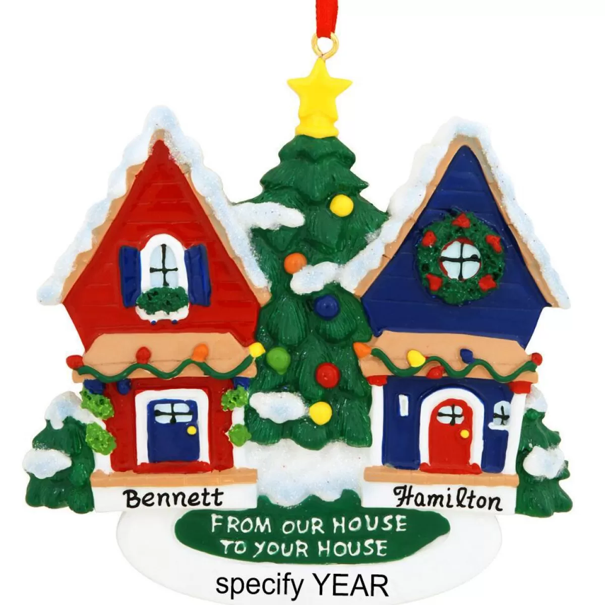 Bronner's Christmas Wonderland Personalized From Our House To Your House Ornament | Ornaments