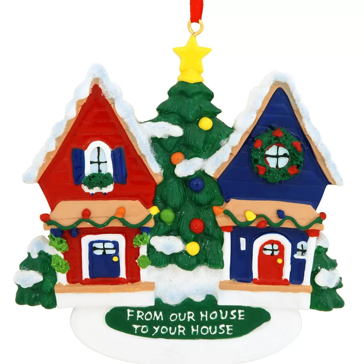 Bronner's Christmas Wonderland Personalized From Our House To Your House Ornament | Ornaments