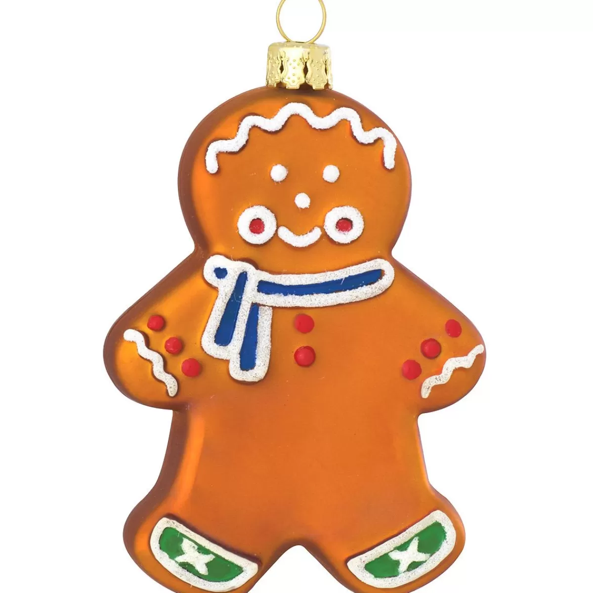 Bronner's Christmas Wonderland Personalized Gingerbread Boy Glass Ornament> Food, Drinks, & Cooking