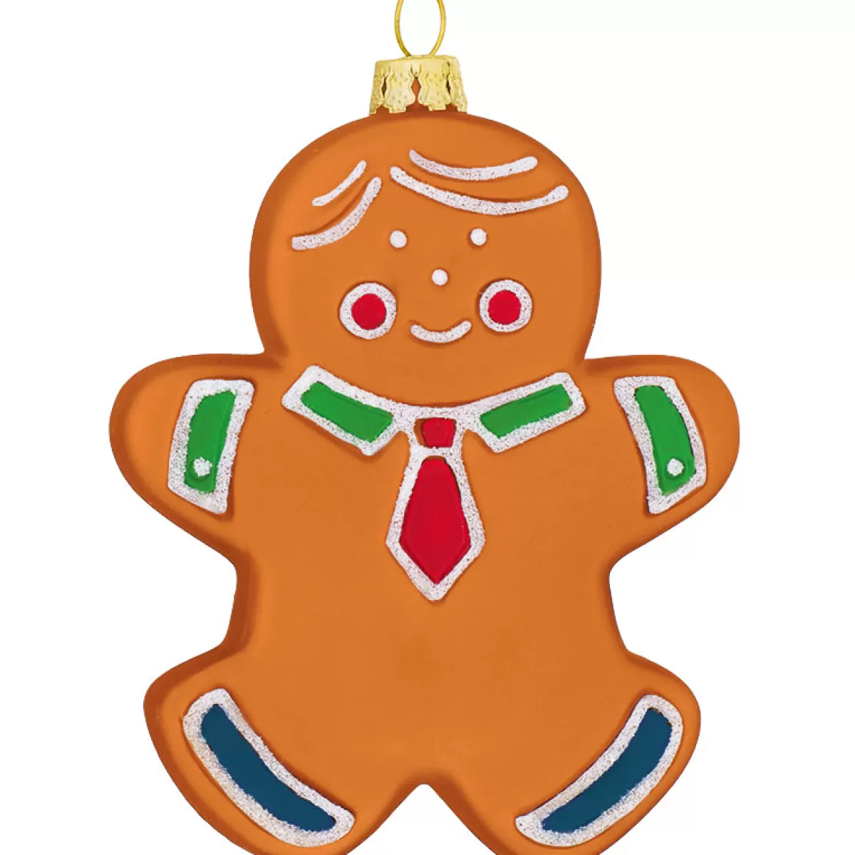 Bronner's Christmas Wonderland Personalized Gingerbread Dad Glass Ornament> Food, Drinks, & Cooking