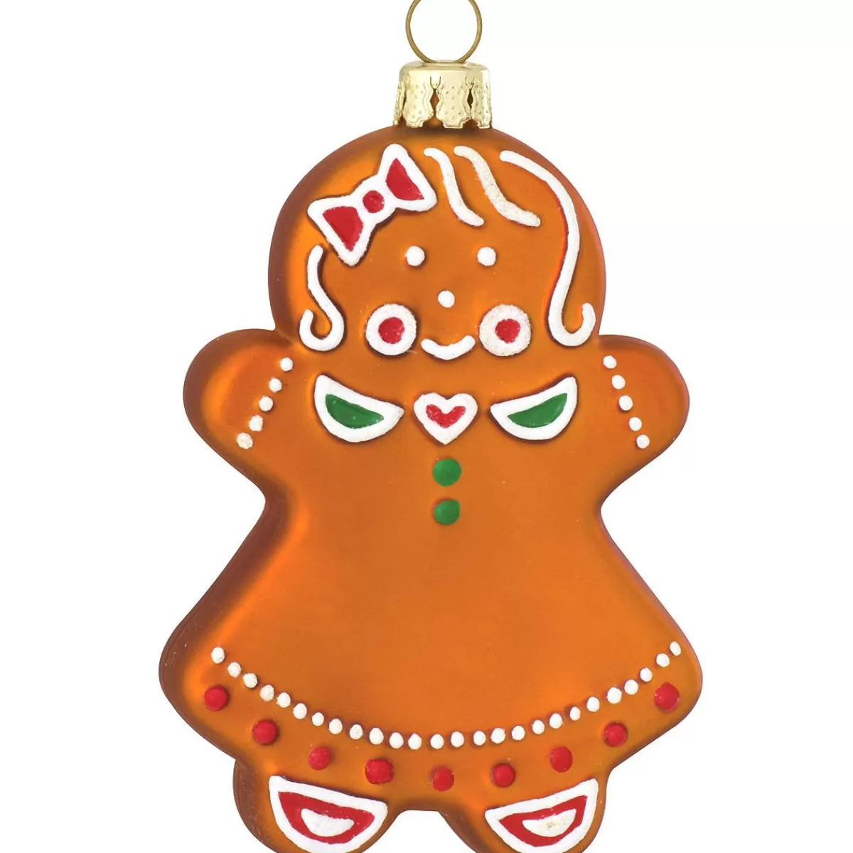 Bronner's Christmas Wonderland Personalized Gingerbread Girl Glass Ornament> Food, Drinks, & Cooking