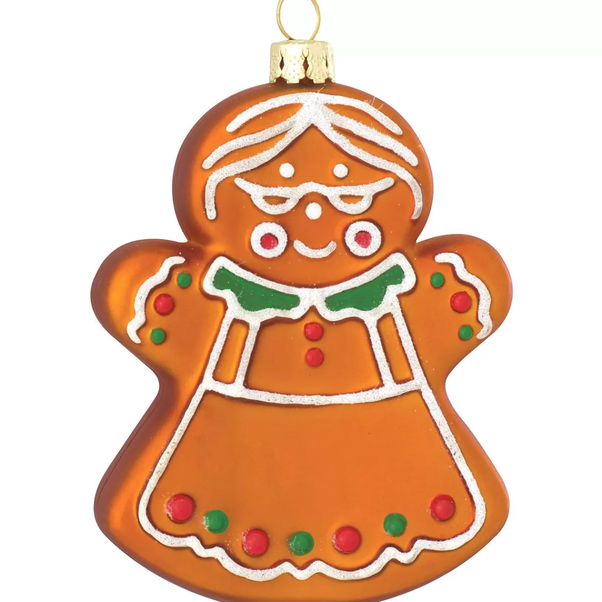 Bronner's Christmas Wonderland Personalized Gingerbread Grandma Glass Ornament> Food, Drinks, & Cooking