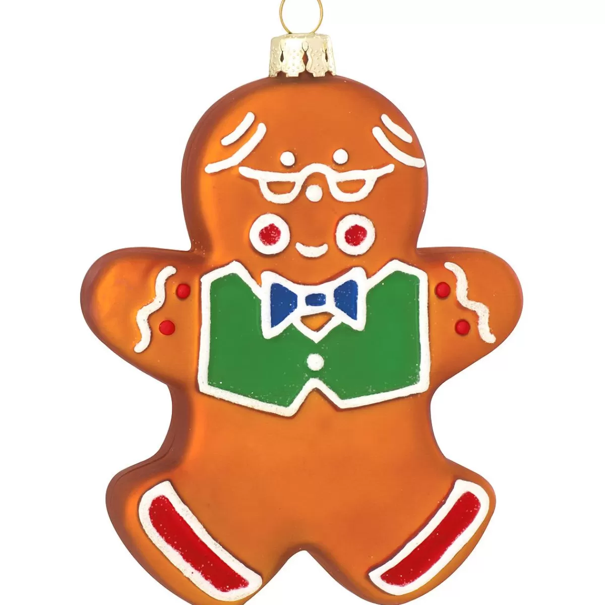 Bronner's Christmas Wonderland Personalized Gingerbread Grandpa Glass Ornament> Food, Drinks, & Cooking