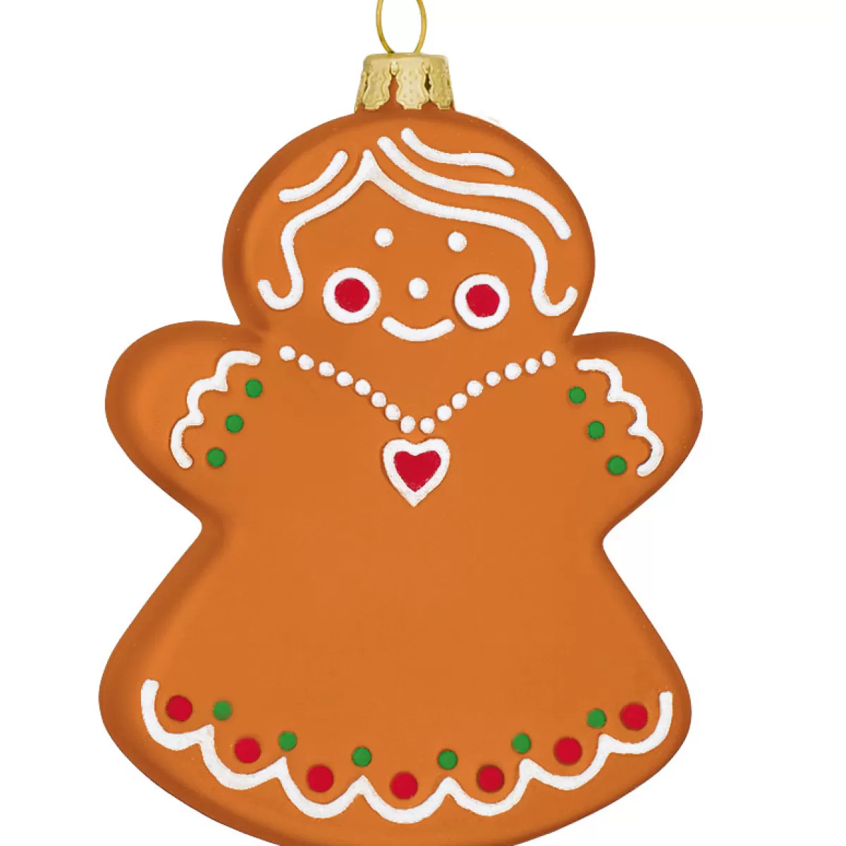 Bronner's Christmas Wonderland Personalized Gingerbread Mom Glass Ornament> Food, Drinks, & Cooking