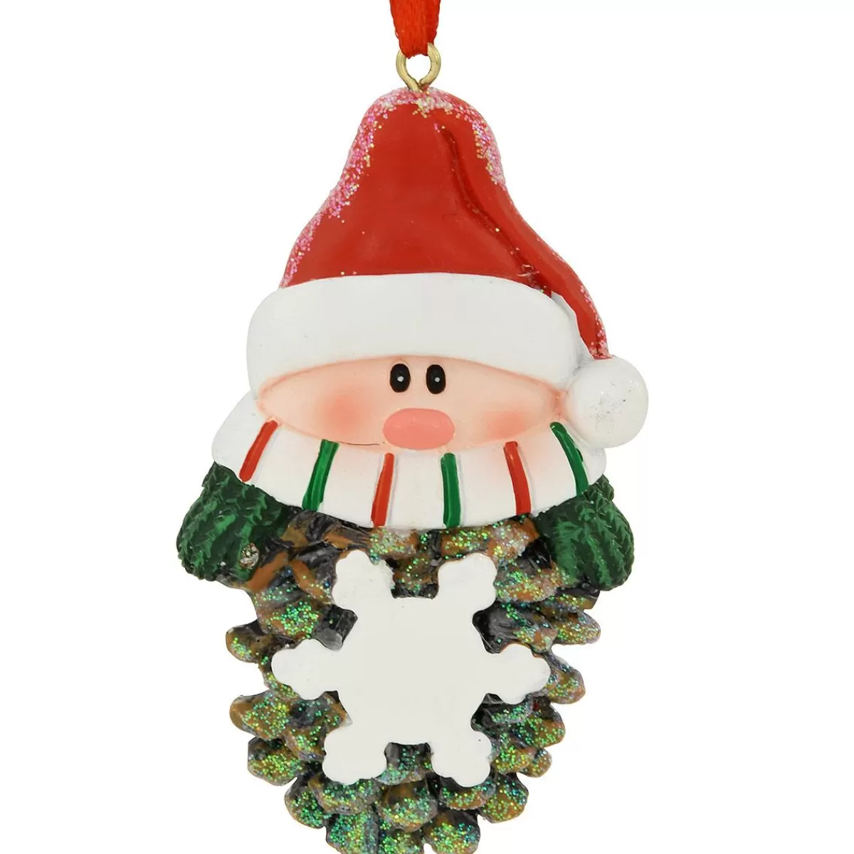 Bronner's Christmas Wonderland Personalized Gnome With Red Santa Hat Resin Ornament | Ornaments