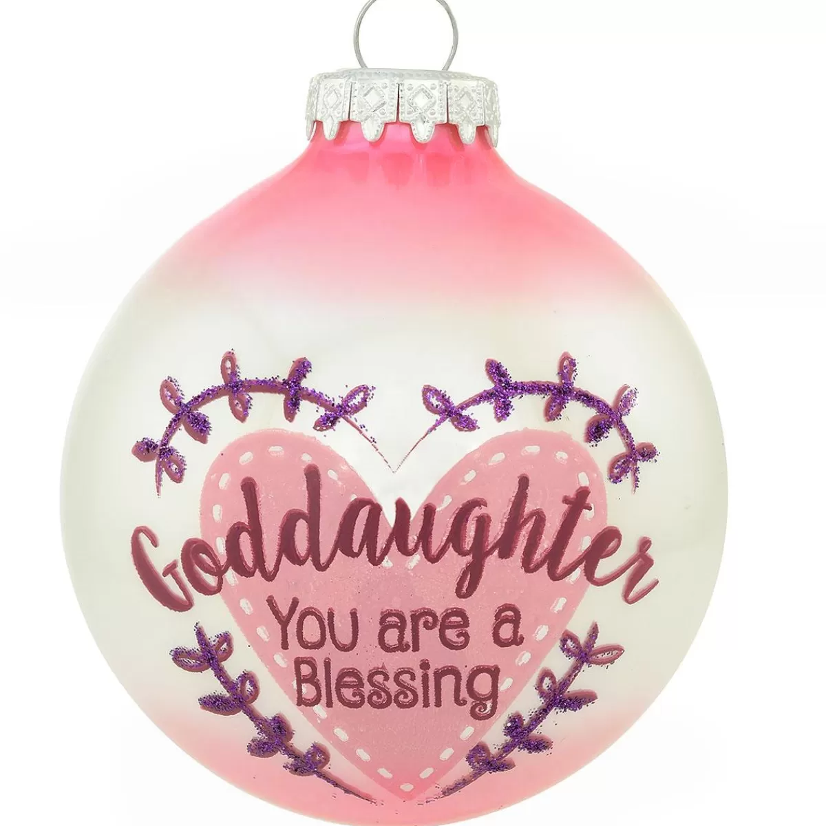 Bronner's Christmas Wonderland Personalized Goddaughter You Are A Blessing Glass Ornament | Ornaments