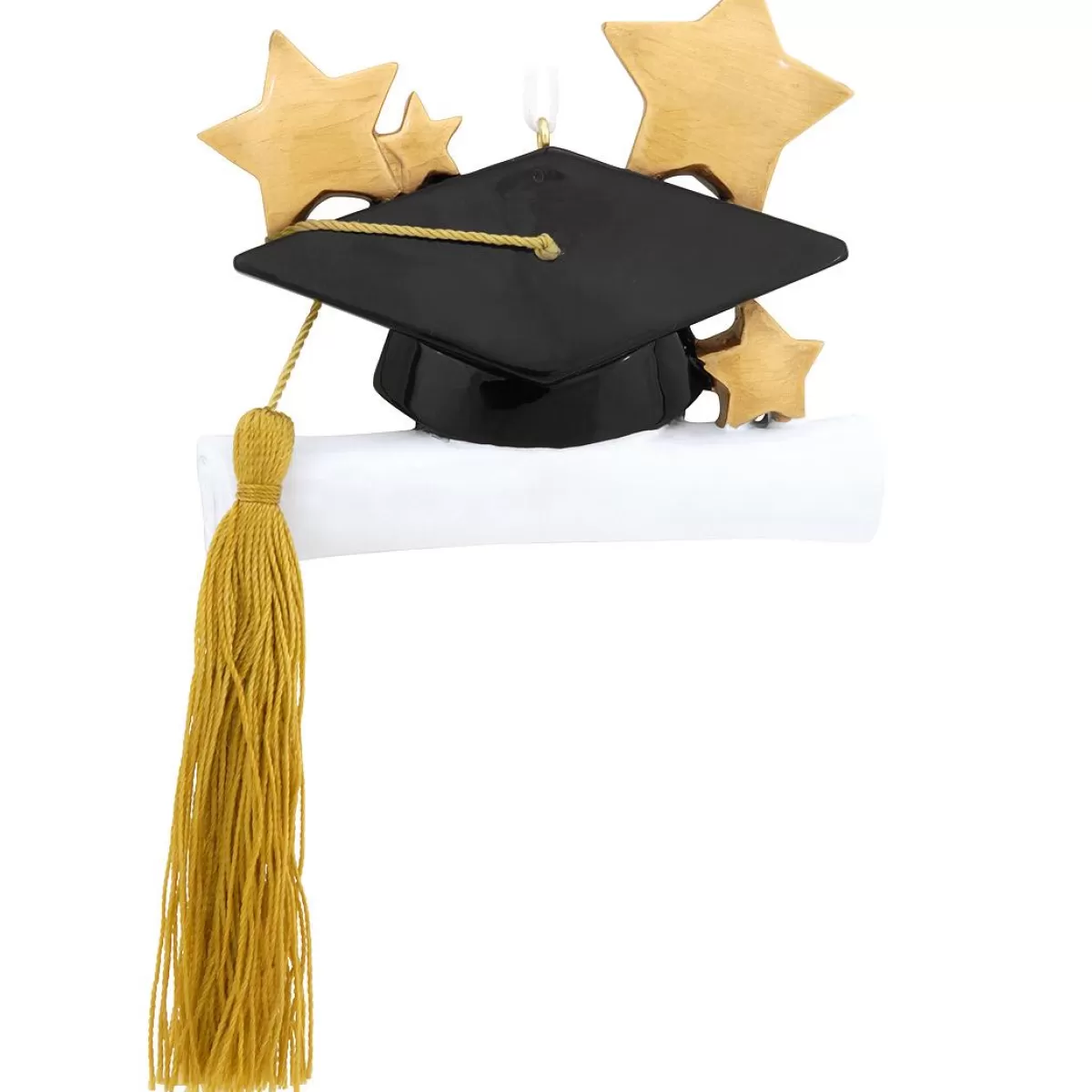 Bronner's Christmas Wonderland Personalized Graduation Cap With Stars And Tassel Ornament | Ornaments