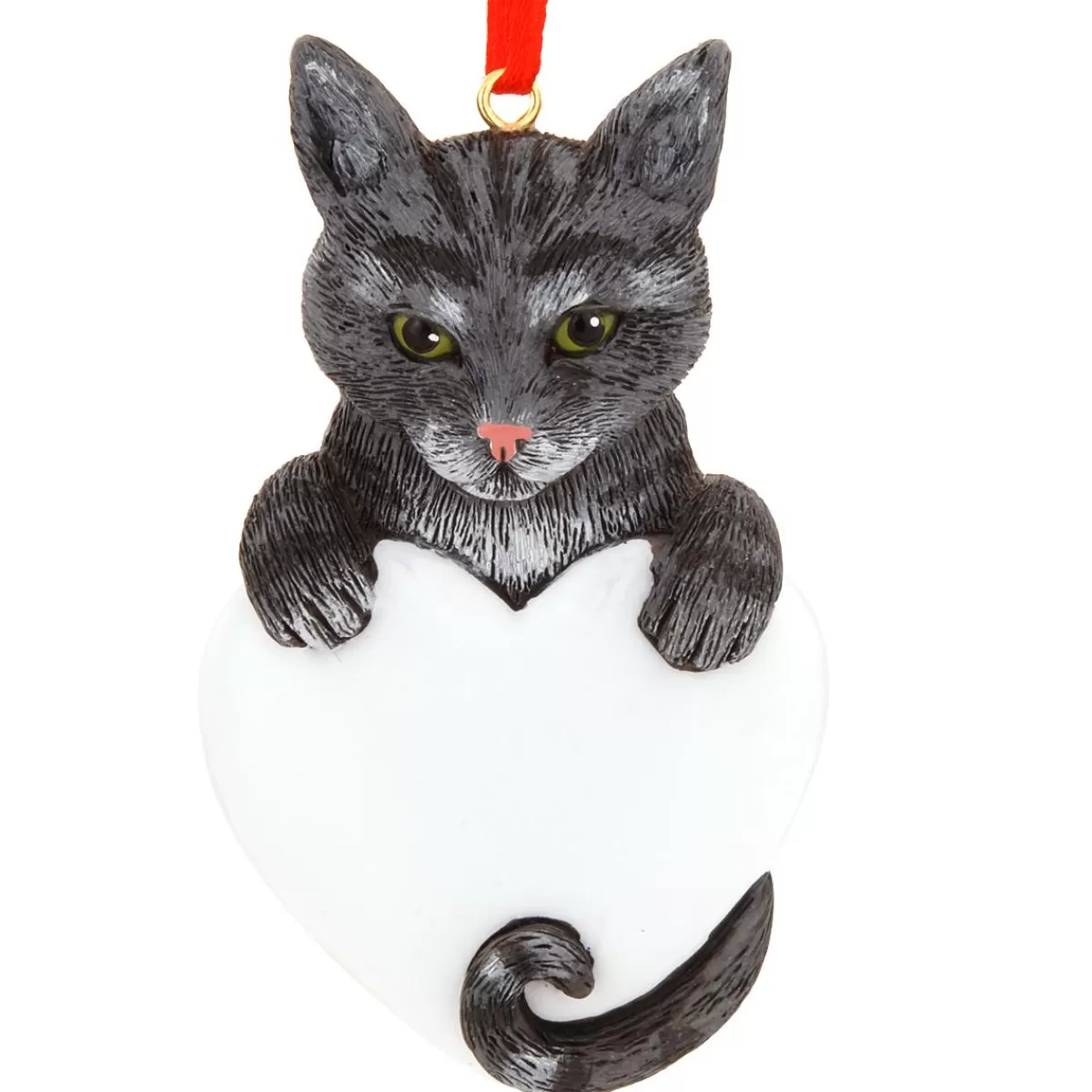 Bronner's Christmas Wonderland Personalized Gray Tabby Cat Ornament | Ornaments