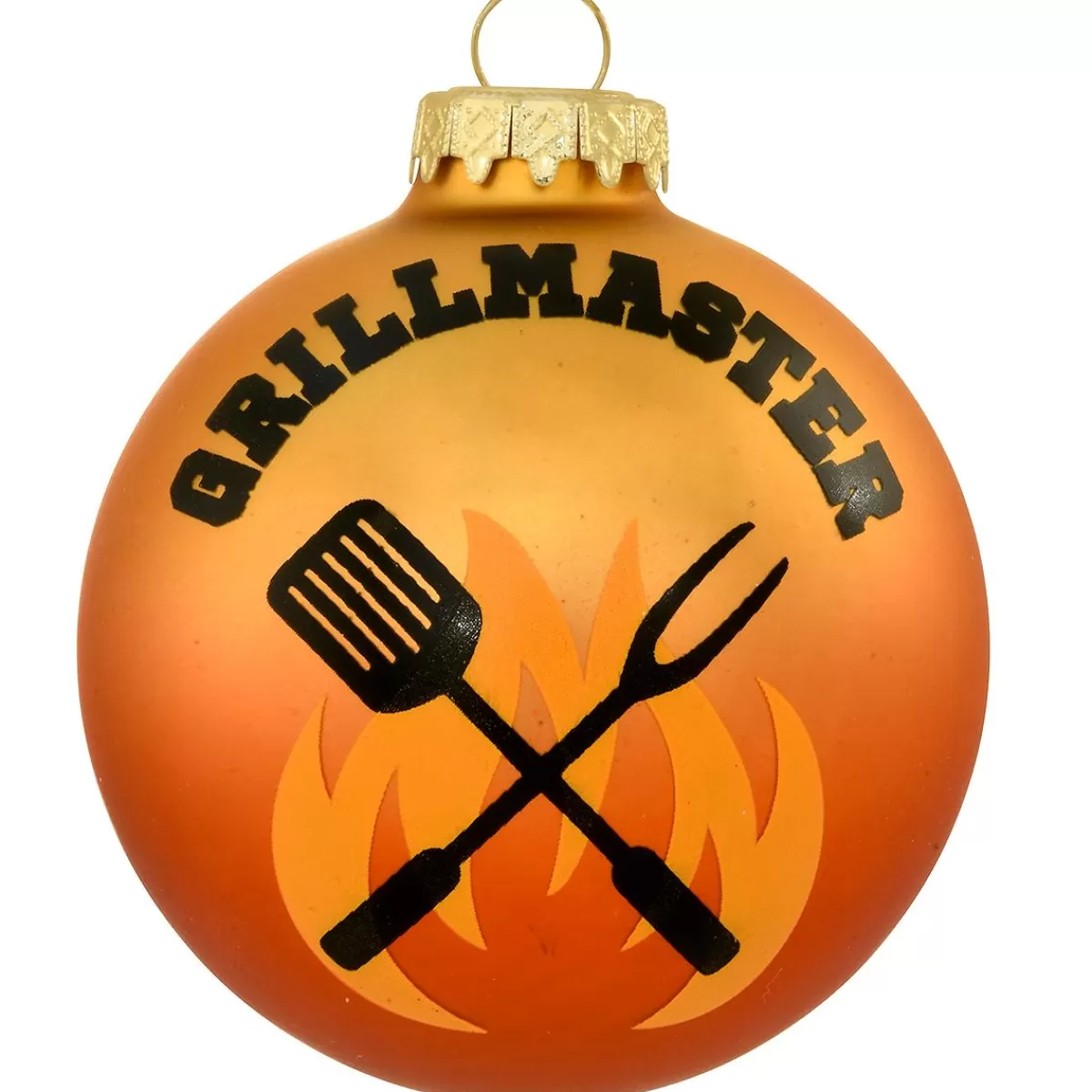 Bronner's Christmas Wonderland Personalized Grillmaster Glass Ornament> Food, Drinks, & Cooking