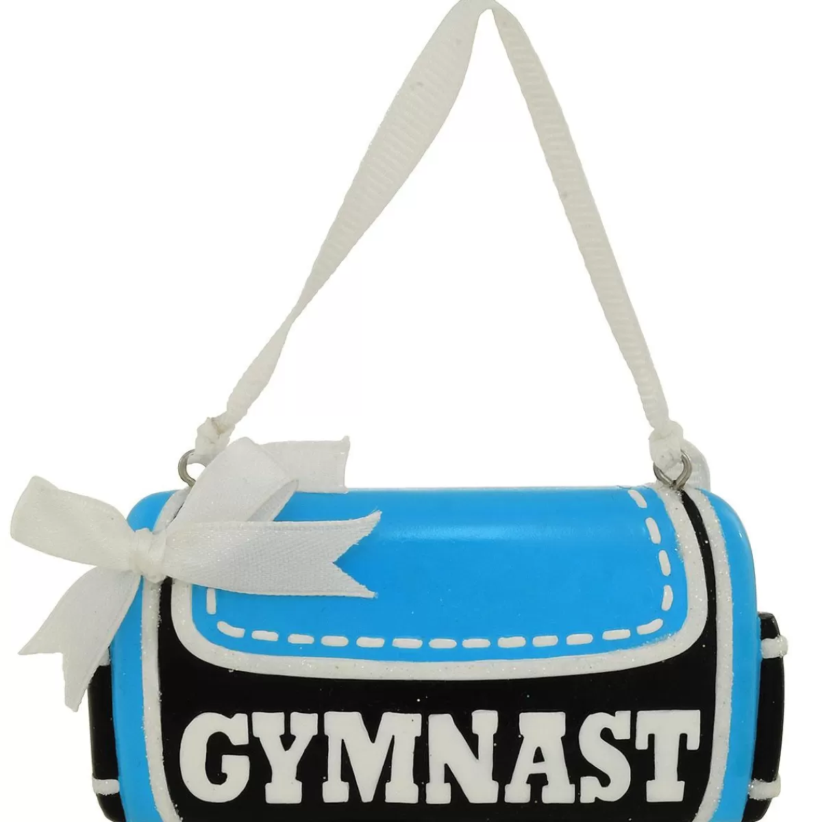 Bronner's Christmas Wonderland Personalized Gymnast Bag Resin Ornament> Hobbies & Occupations