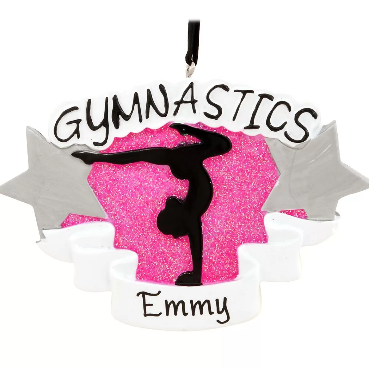 Bronner's Christmas Wonderland Personalized Gymnastics Silhouette Ornament | Ornaments