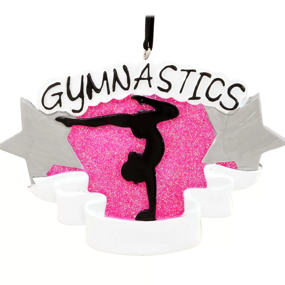 Bronner's Christmas Wonderland Personalized Gymnastics Silhouette Ornament | Ornaments