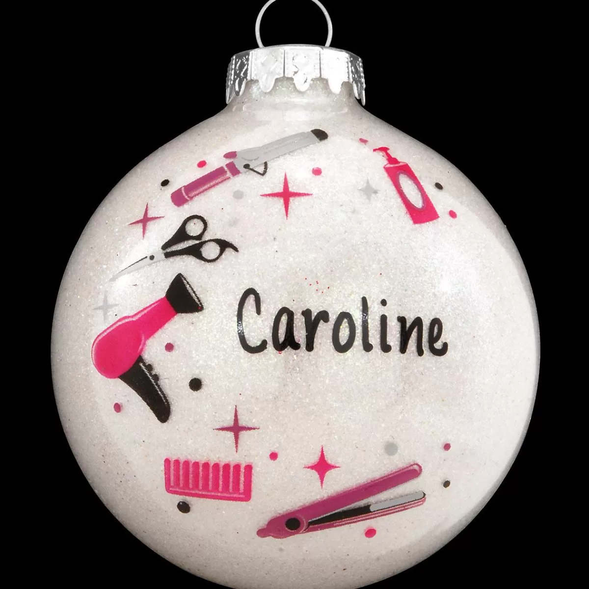 Bronner's Christmas Wonderland Personalized Hairstyling Star Swirl Glass Ornament> Hobbies & Occupations