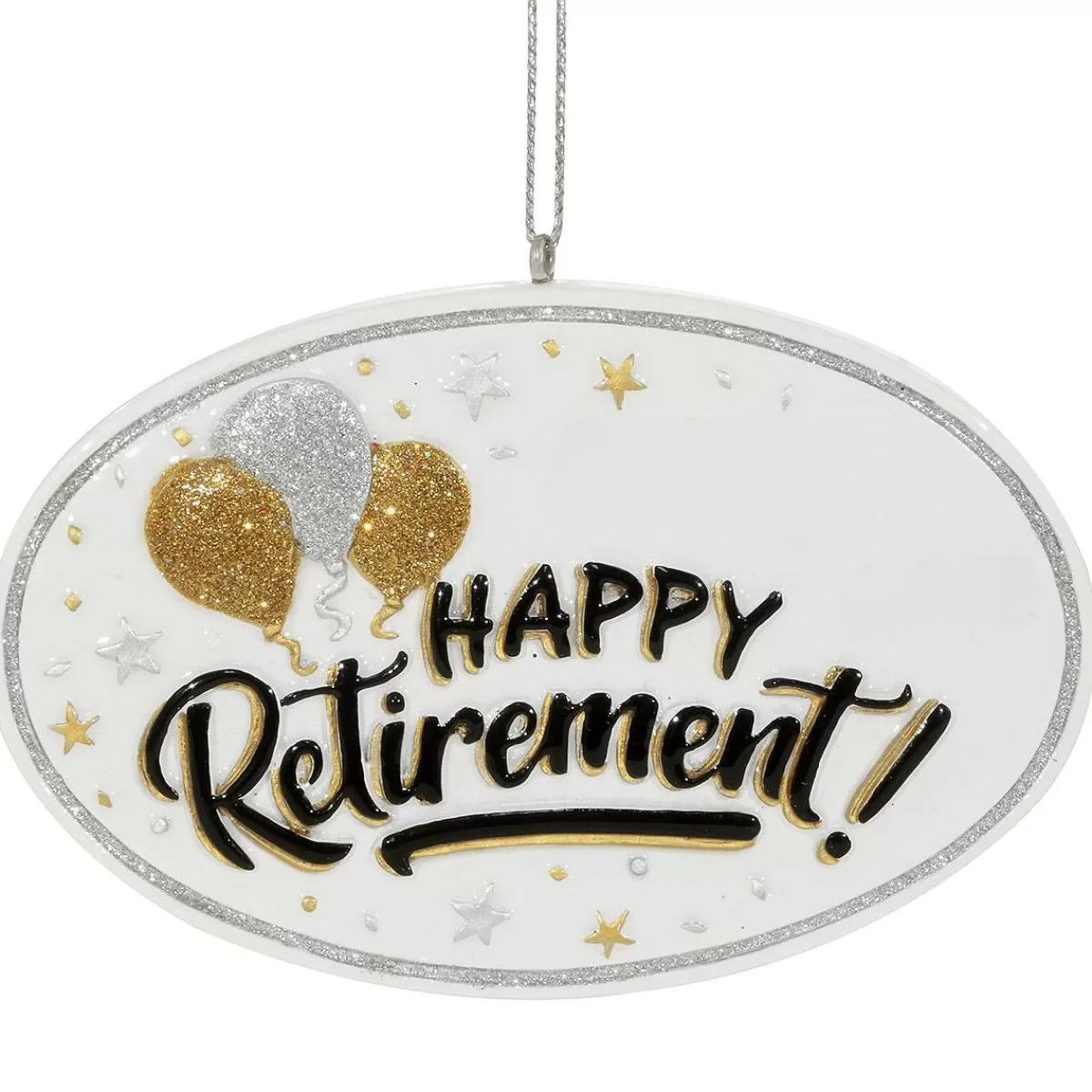 Bronner's Christmas Wonderland Personalized Happy Retirement Resin Ornament> Hobbies & Occupations